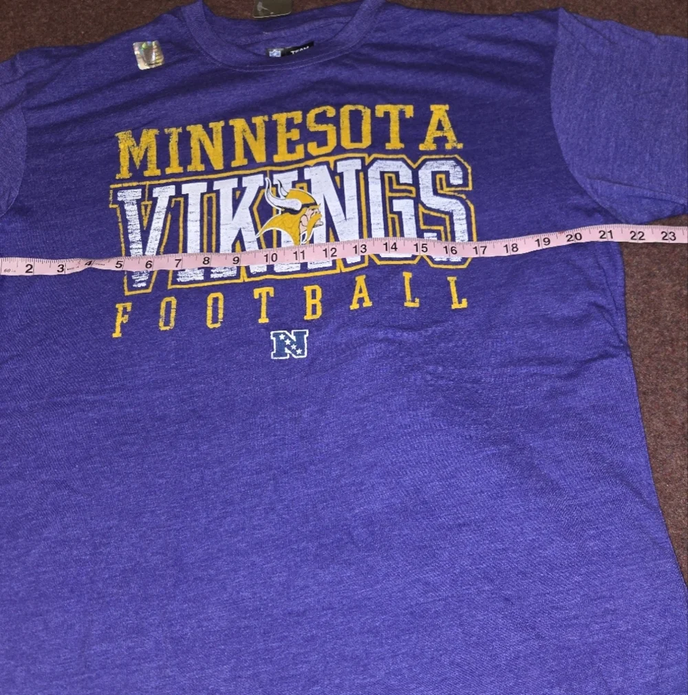 Minnesota Vikings NFL Team Apparel T-Shirt Men's Size Large New, Tags Riped - Picture 5 of 6